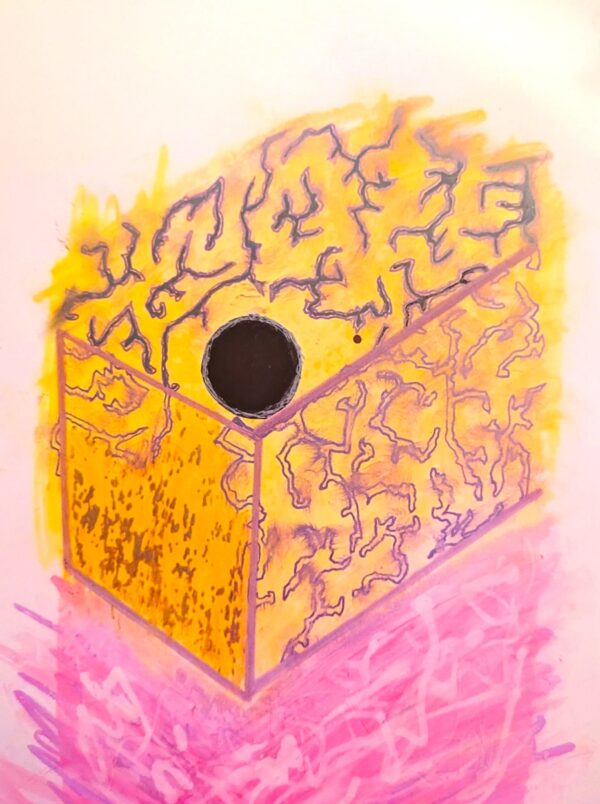 Michael-Mills-Pandoras-Box-15x12-Drawing-on-paper-scaled