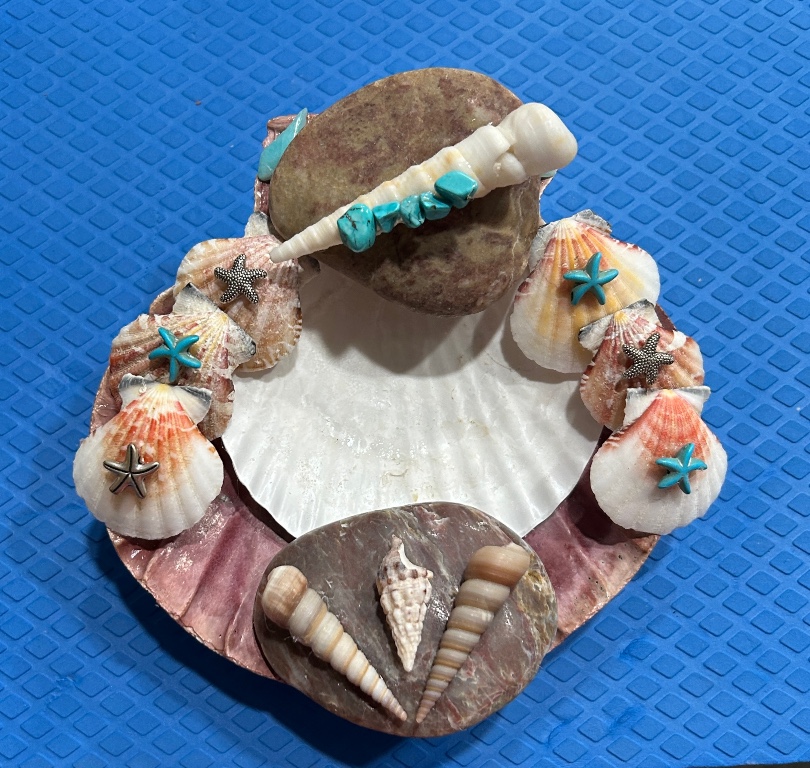Rocking Shell Blue Patricia Chukerman – Rocking Shells Soap Dish/Candle Holder/Change ...