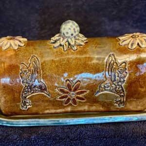 Julie Cook - Hummingbird Butterdish - Image 1