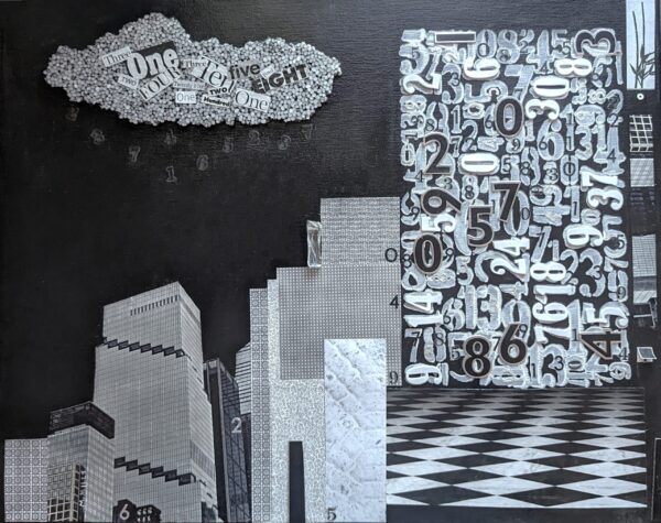 Michael-Mills-Its-Not-All-About-the-Numbers-Mixed-Media-Collage-On-Board-300-18x21.5x3