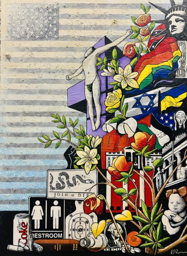 Vidal_Rodriguez_American_Carnage_Mixed_Media_36X48in