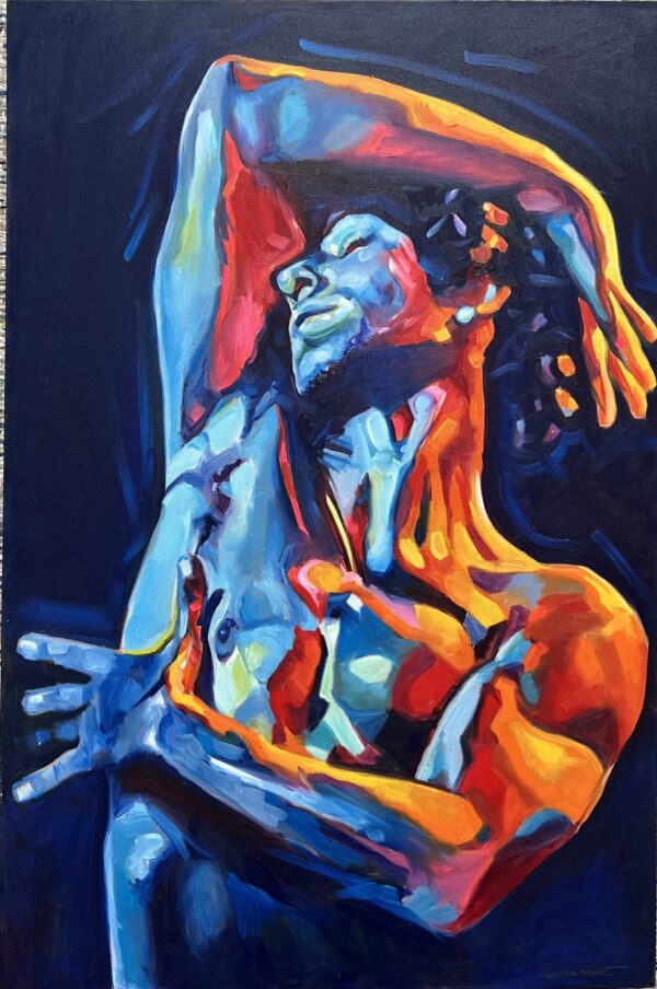 Daniel-Roemmelt-Andres-Stretching-Oil-paint-on-canvas-24X36X1-scaled