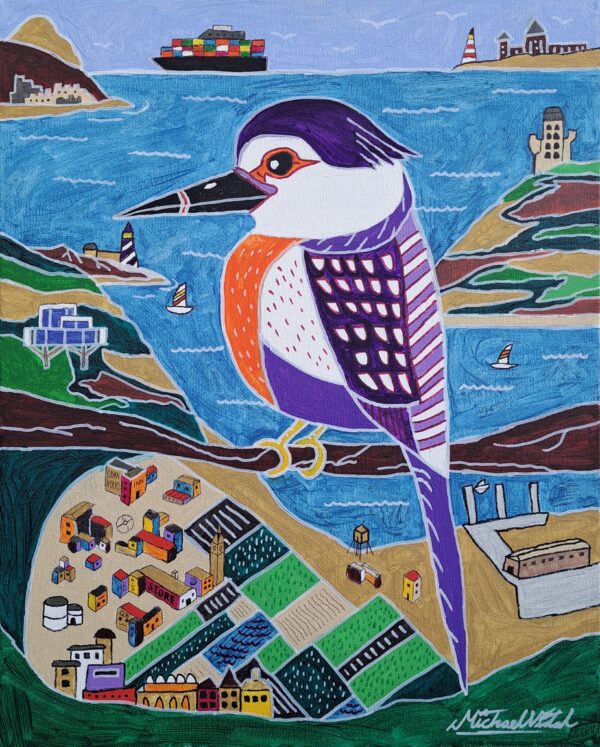 Michael-Vidal-Violet-Jay-Shore-Oil-16X20X1