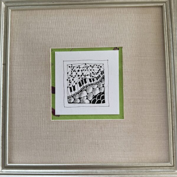 Small-Works-2025-Rapsody-in-G-Ink-graphite-watercolor-paper-12X12X11